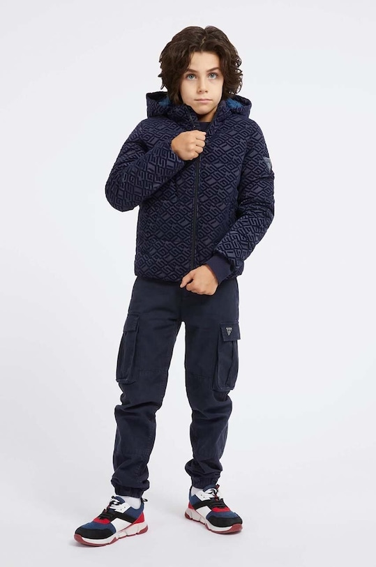 Guess kurtka dziecięca pozostałe granatowy L3BL13.WFOV0.9BYX