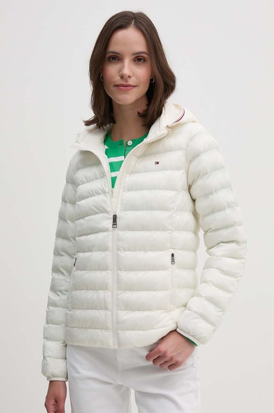 Bunda Tommy Hilfiger přechodné béžová WW0WW38927