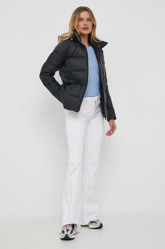 Péřová bunda Tommy Hilfiger WW0WW38934 černá AW23