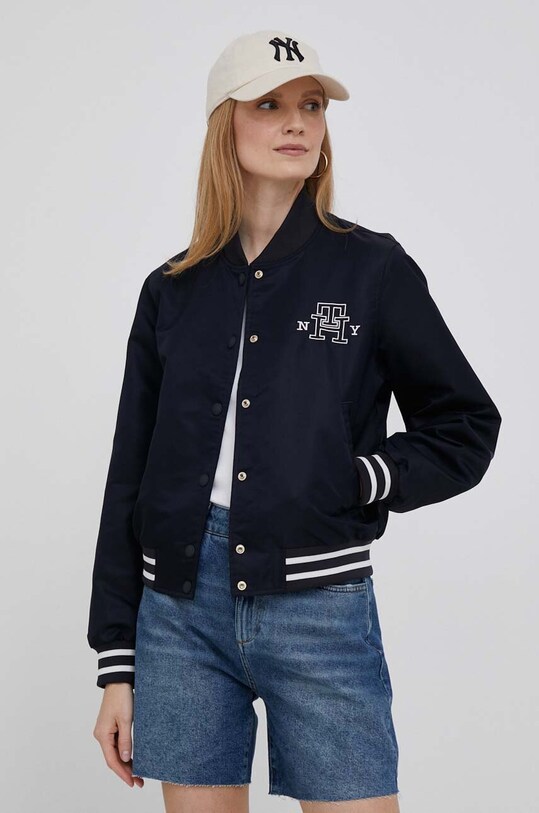 Tommy Hilfiger kurtka bomber nieocieplane granatowy WW0WW38935