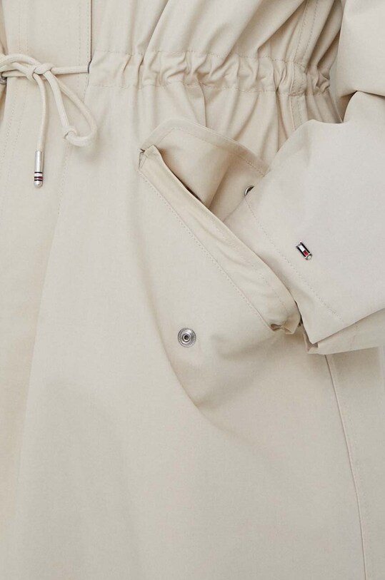 Bavlněná bunda Tommy Hilfiger WW0WW38938 béžová