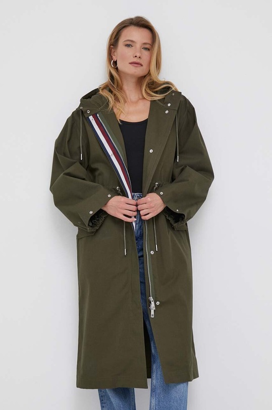 Tommy Hilfiger kurtka bawełniana pozostałe zielony WW0WW38938
