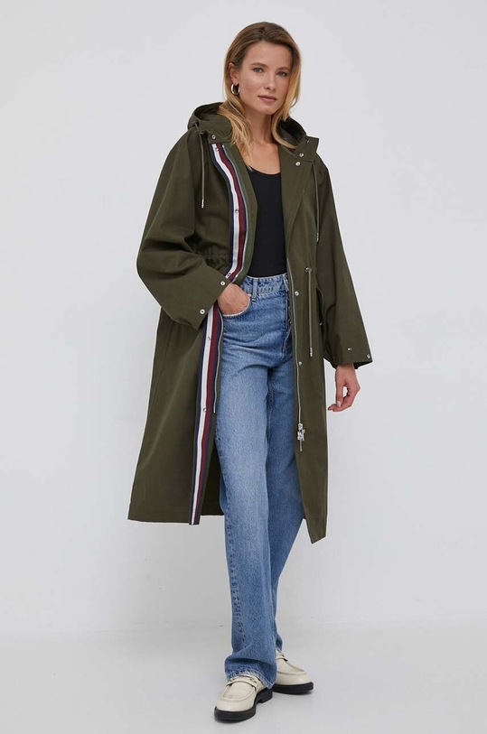 Tommy Hilfiger kurtka bawełniana WW0WW38938 zielony AW23