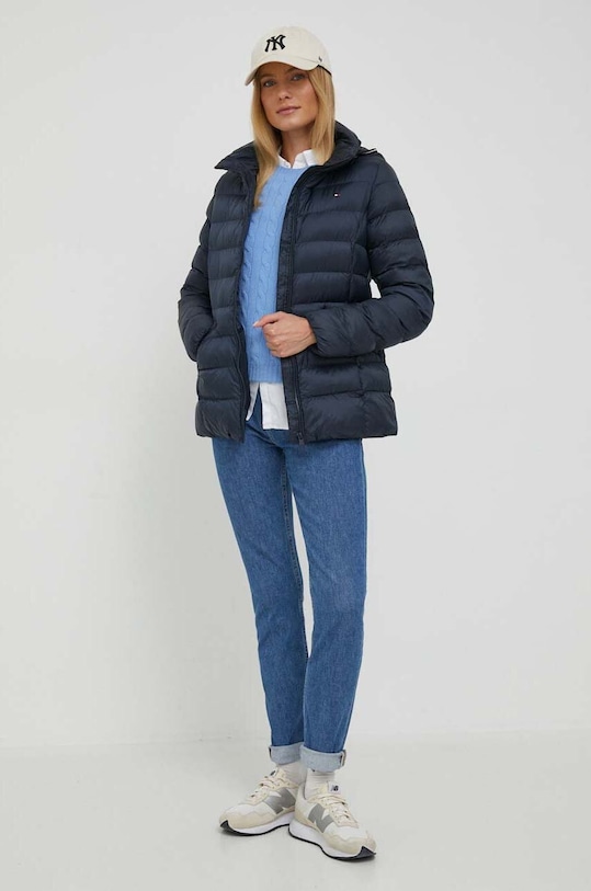 Bunda Tommy Hilfiger WW0WW39581 tmavomodrá AW23