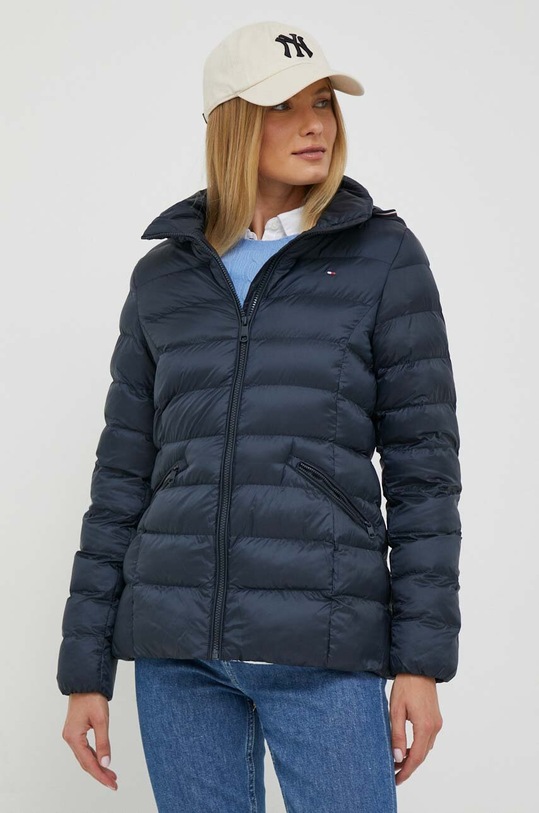 Bunda Tommy Hilfiger tmavomodrá WW0WW39581