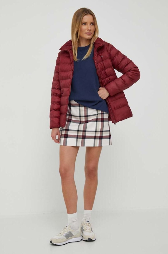 Tommy Hilfiger kurtka WW0WW39581 bordowy AW23
