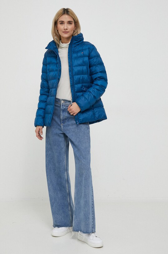 Bunda Tommy Hilfiger WW0WW39581 modrá AW23