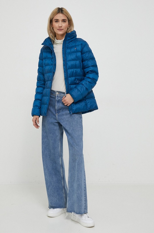 Bunda Tommy Hilfiger WW0WW39581 modrá AW23