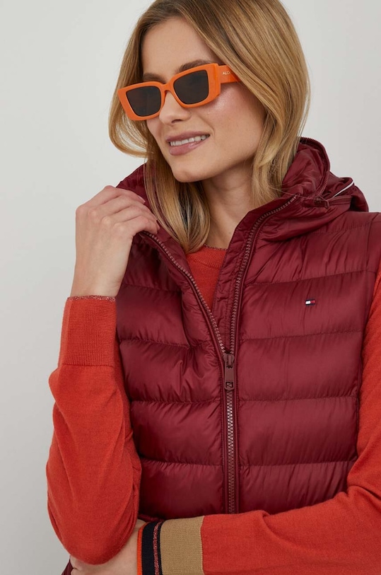 Tommy Hilfiger ujjatlan burgundia WW0WW39582