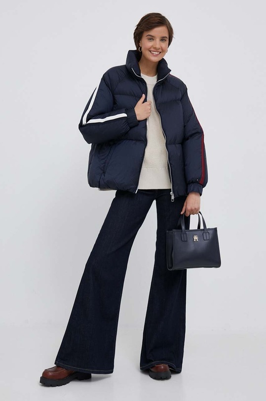 Tommy Hilfiger kurtka puchowa WW0WW40093 granatowy AW23