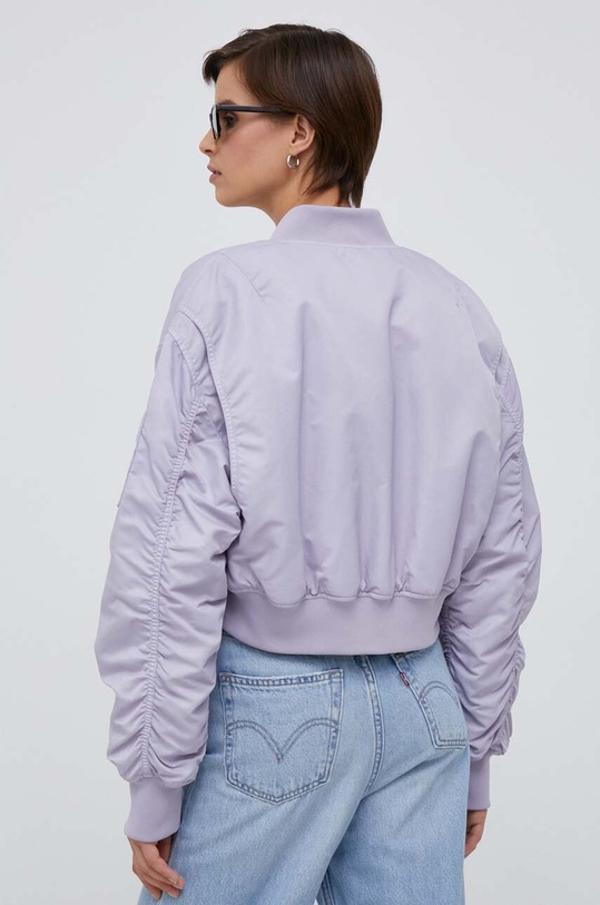 Odzież Calvin Klein Jeans kurtka bomber J20J221378 fioletowy
