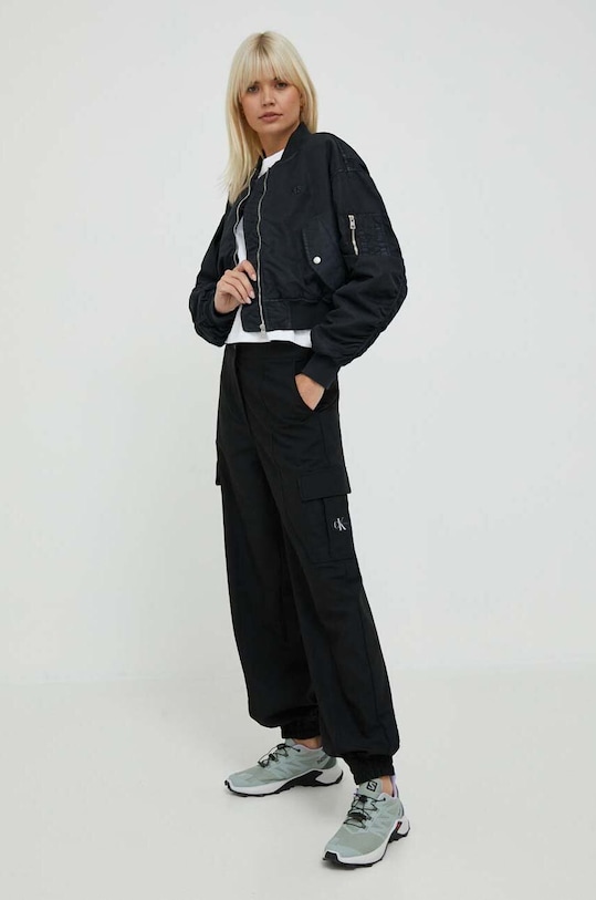 Μπουφάν bomber Calvin Klein Jeans J20J221378 μαύρο AW23