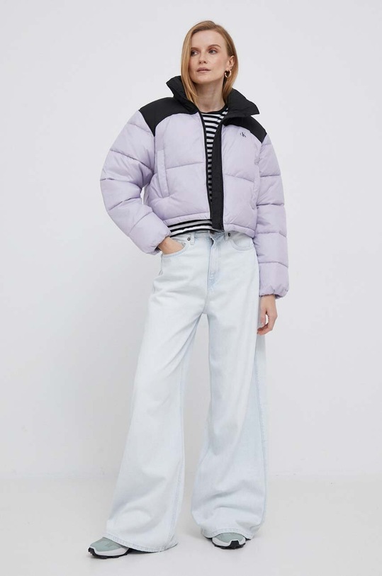Bunda Calvin Klein Jeans J20J221379 fialová AW23