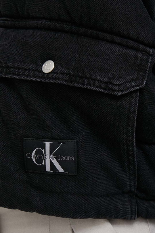 Rifľová bunda Calvin Klein Jeans J20J221685 čierna