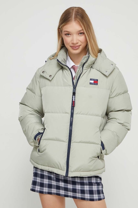 Tommy Jeans kurtka puchowa pozostałe zielony DW0DW14661