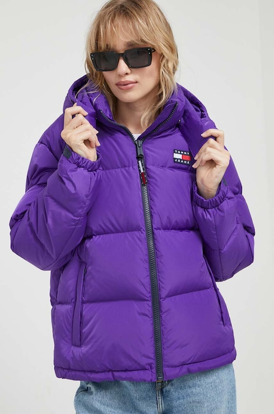 Tommy Jeans kurtka puchowa pozostałe fioletowy DW0DW14661