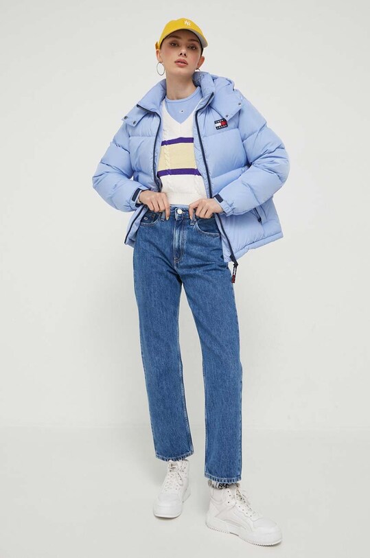 Tommy Jeans kurtka puchowa DW0DW14661 niebieski AW23
