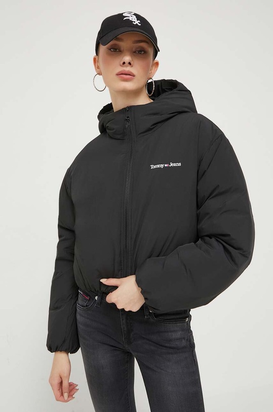 Tommy Jeans geaca de puf cu captuseala negru DW0DW15960