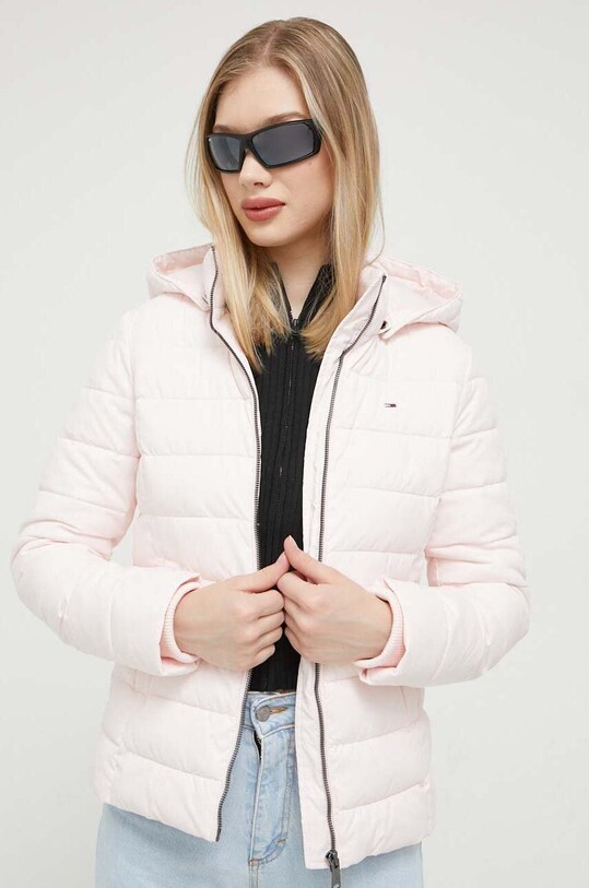 Tommy Jeans rövid kabát rózsaszín DW0DW13741