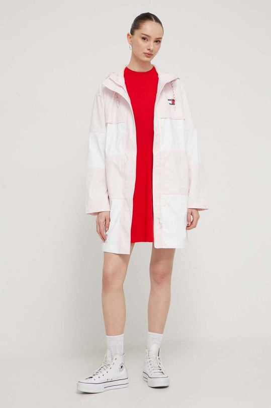 Tommy Jeans rövid kabát DW0DW15948 rózsaszín AW23