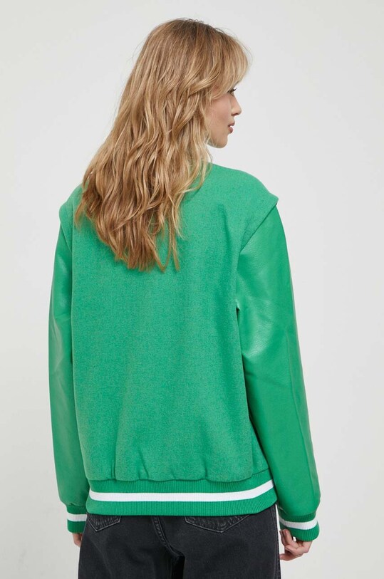 Îmbrăcăminte Tommy Jeans jacheta bomber din amestec de lana DW0DW15958 verde