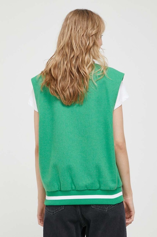 Bomber μπουφάν από μαλλί Tommy Jeans DW0DW15958 πράσινο