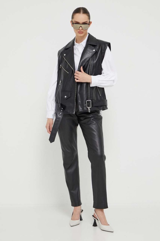 HUGO bezrękawnik 50494809 czarny AW23