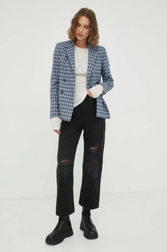 PS Paul Smith marynarka wełniana W2R.246J.L31069 niebieski AW23