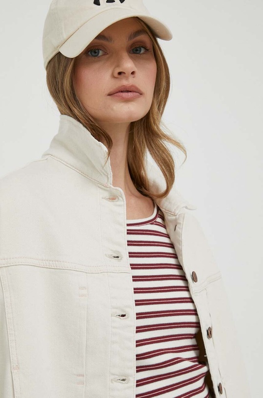 Pepe Jeans kurtka jeansowa Foxy beżowy PL402221.000