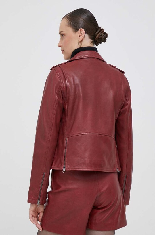 Ρούχα Δερμάτινο jacket Pepe Jeans PL402238.299 μπορντό