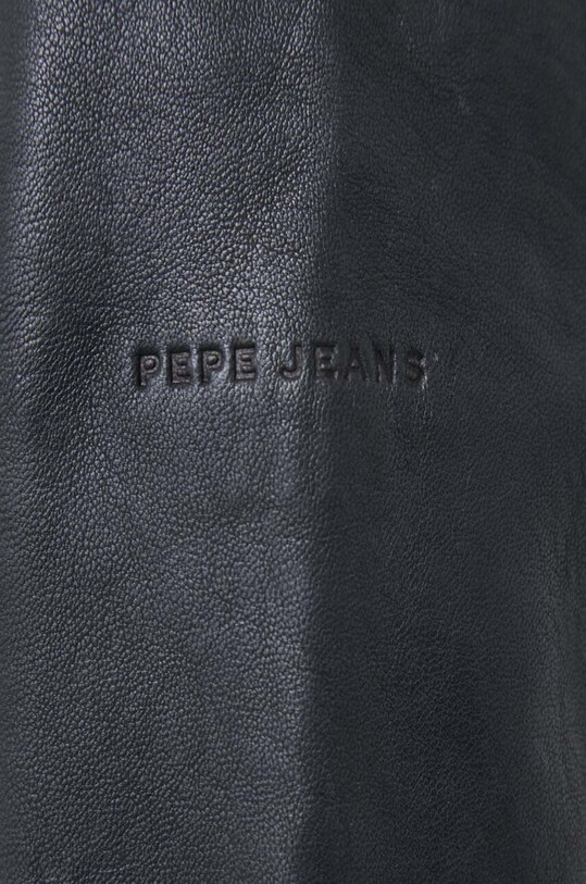 Pepe Jeans ramoneska skórzana PL402238.999 czarny