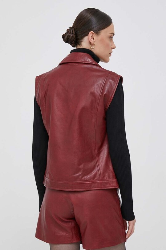 Oblečení Kožená vesta Pepe Jeans PL402240.299 burgundské