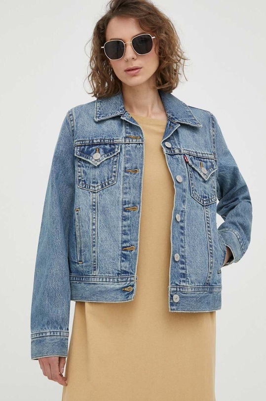 Τζιν μπουφάν Levi's χωρίς κουκούλα μπλε A6319.0001