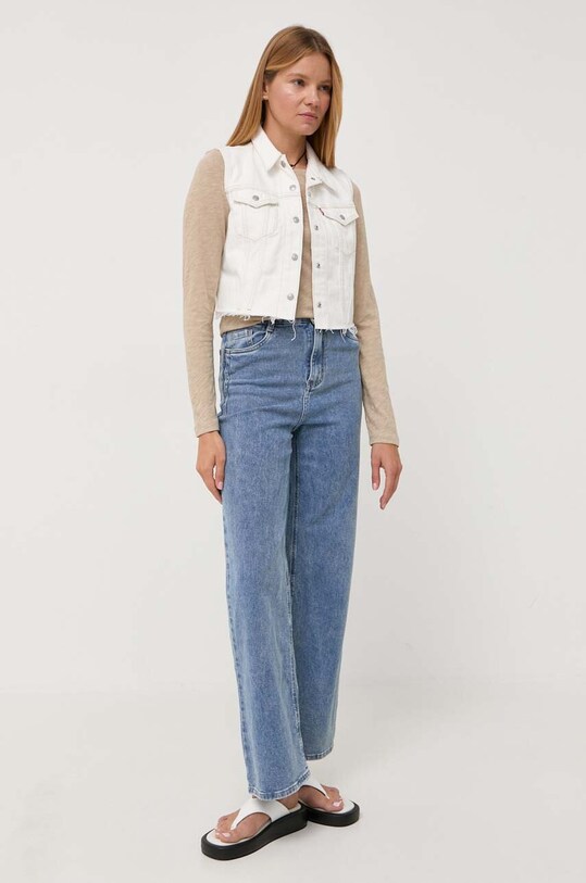 Levi's bezrękawnik jeansowy A4855.0001 biały AW23