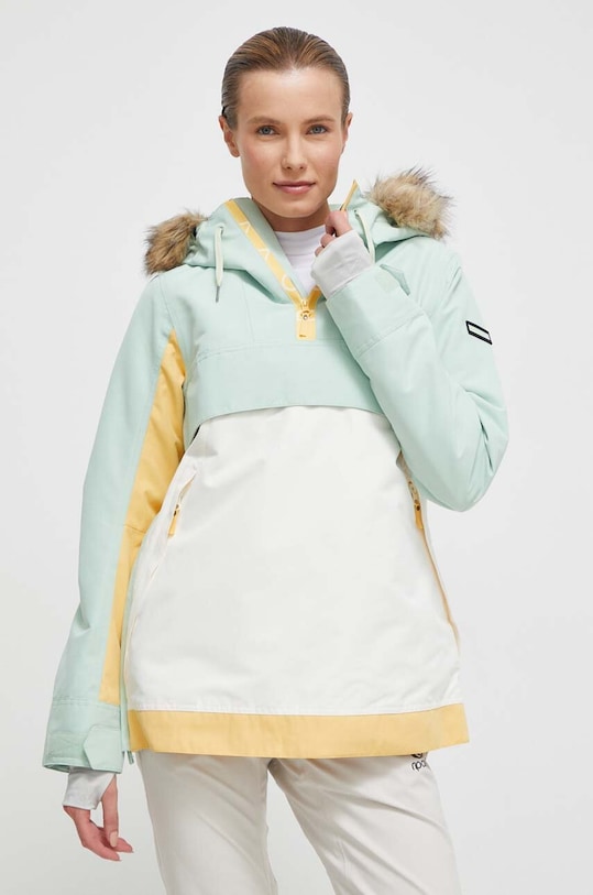 Bunda Roxy Shelter zimní sporty zelená ERJTJ03452