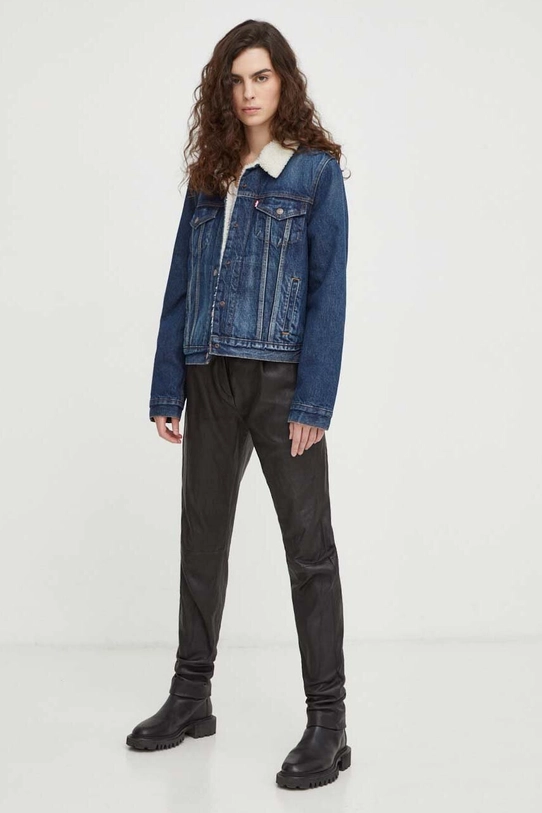 Levi's geacă din denim 36136.0063 bleumarin AW23