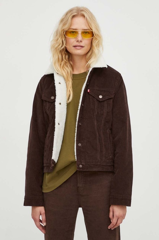 Levi's kordbársony kabát enyhén szigetelt barna 36136.0068