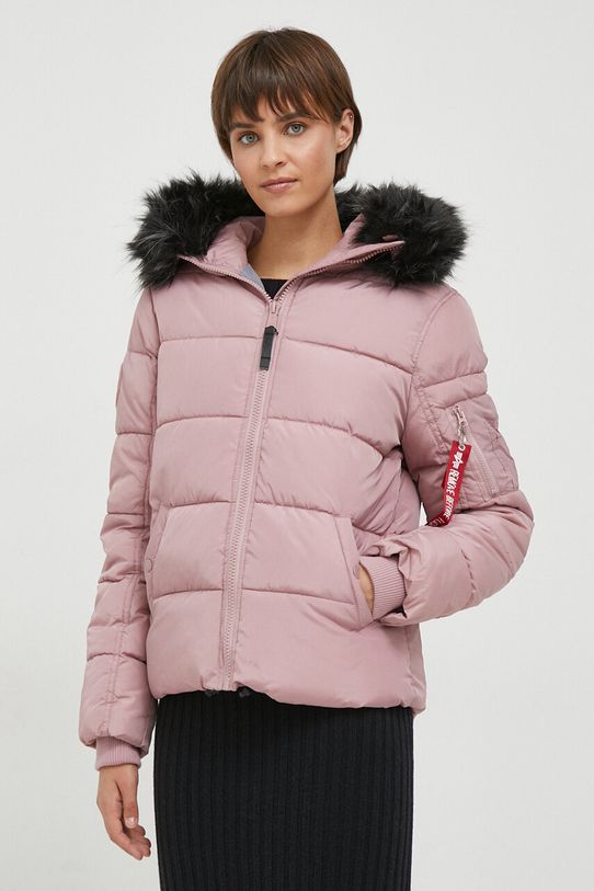 Куртка Alpha Industries Hooded Puffer Wmn з утепленням рожевий 108004.397