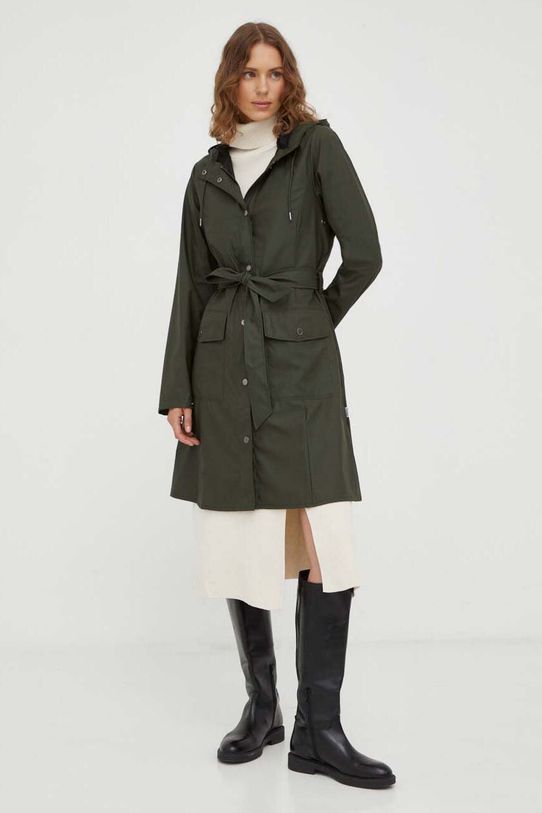 Rains geaca de ploaie 18130 Jackets necaptusit verde 18130.03