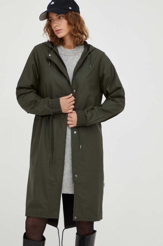 Rains kurtka przeciwdeszczowa 18550 Jackets 18550.03 zielony AW23
