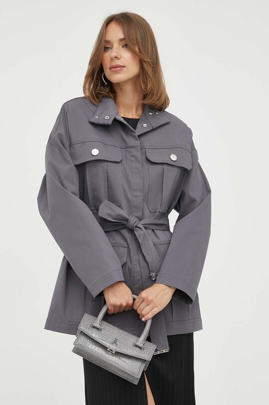 Bunda Patrizia Pepe sivá 8O0077.A301