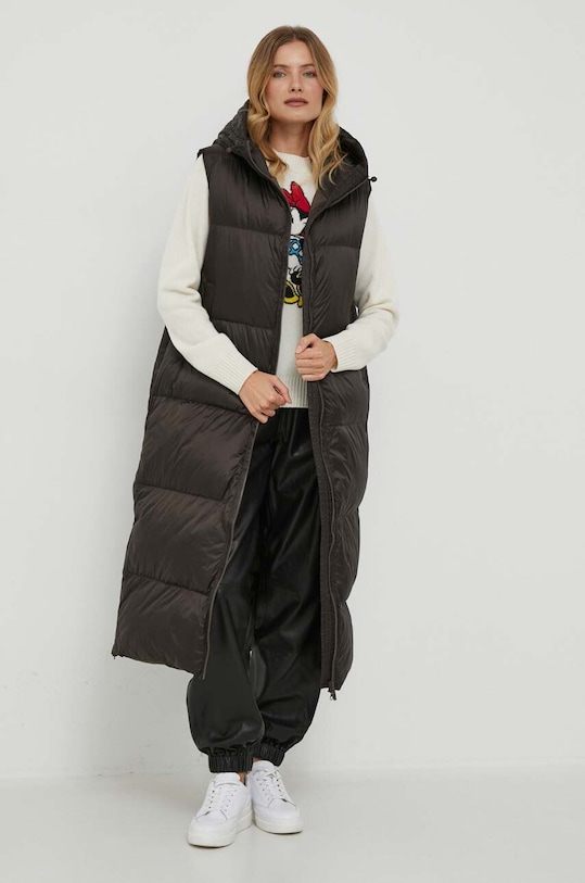 Bomboogie bezrękawnik puchowy VW7149TDLC3 brązowy ZW23