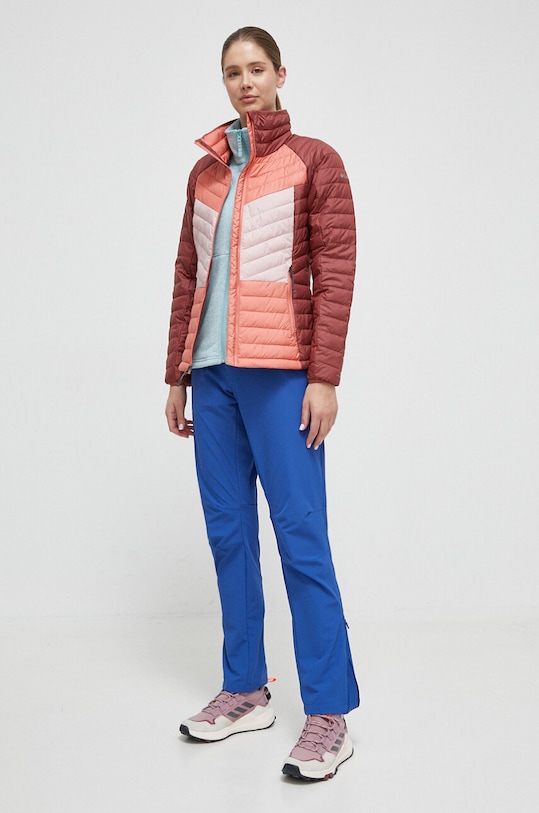 Columbia geaca sport Powder Lite Blocked II cu captuseala burgundia 2010373