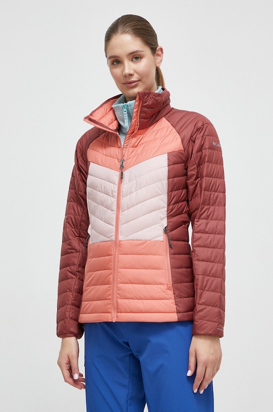 Columbia geaca sport Powder Lite Blocked II 2010373 burgundia AW23