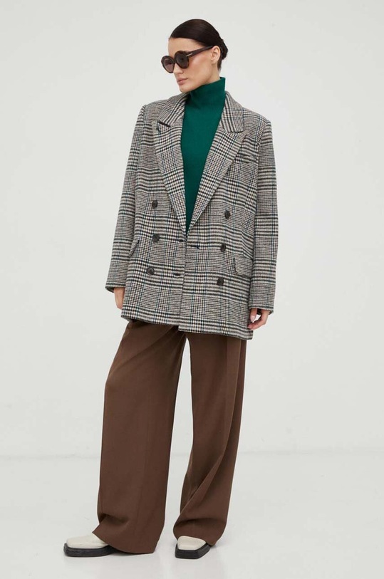 Gestuz palton din lana 10908204 multicolor AW23