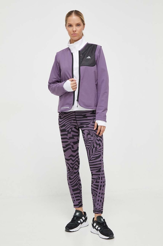 adidas Performance jachetă de alergare Ultimate Conquer the Elements COLD.RDY IM1916 violet AW23