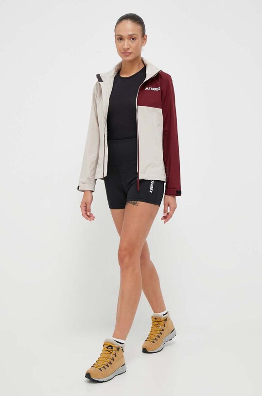 adidas TERREX kurtka przeciwdeszczowa Multi RAIN.RDY IP3839 beżowy AW23