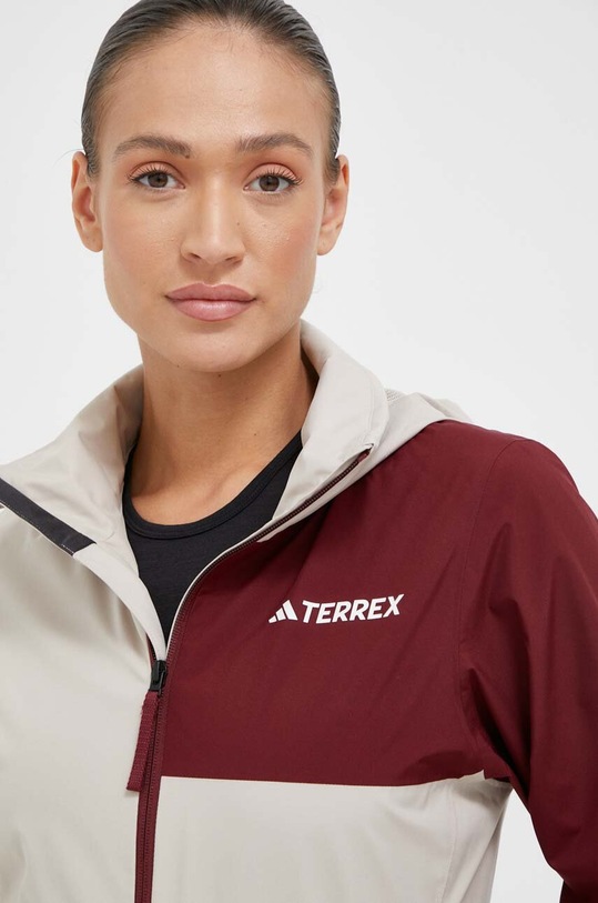 Nepromokavá bunda adidas TERREX Multi RAIN.RDY béžová IP3839