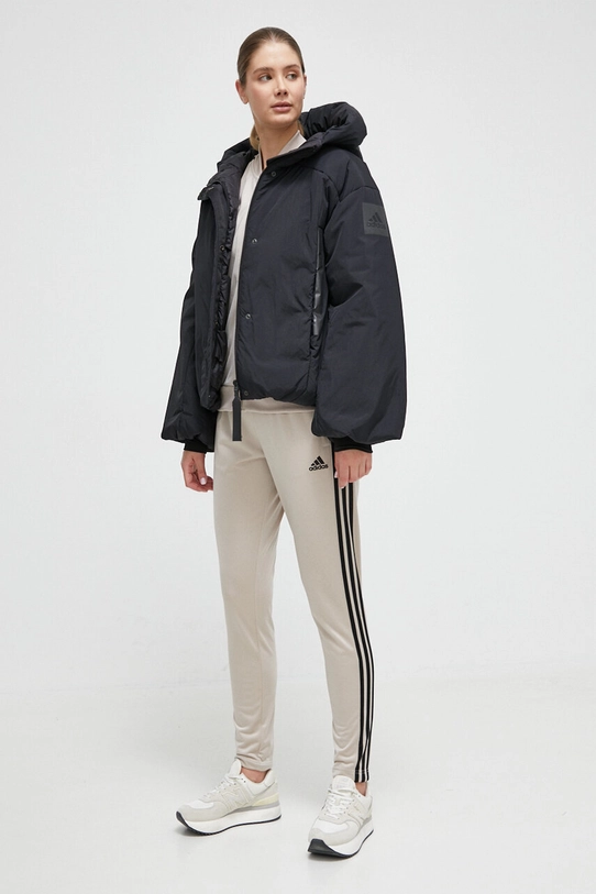 Páperová bunda adidas oversize čierna IK3121