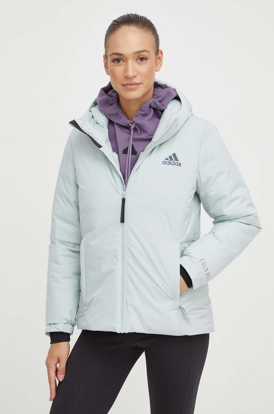 adidas kurtka puchowa pozostałe zielony IK3141